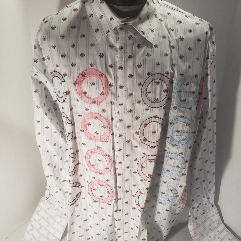 Men's COOGI LS Button Up Shirt w/Cufflinks